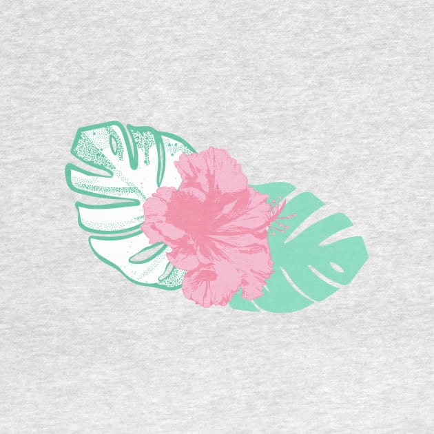 Beautiful Tropical Hibiscus Print by annaleebeer